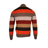 Alan Paine Lyndhurst Stripe Quarter Zip Mock Neck