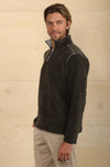 True Grit Apres Lux Chenille & Sherpa 1/4 Zip Pullover