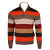 Alan Paine Lyndhurst Stripe Quarter Zip Mock Neck