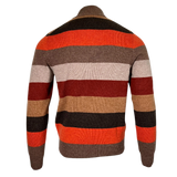 Alan Paine Lyndhurst Stripe Quarter Zip Mock Neck