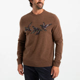 Duck Head Flying Mallard Intarsia Merino Crewneck Sweater