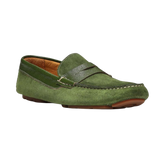 Donald Pliner Maverick Driving Shoes Green Suede