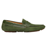 Donald Pliner Maverick Driving Shoes Green Suede