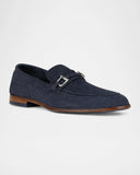 Donald Pliner Slade Metal Bit Suede Loafer