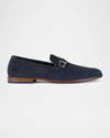 Donald Pliner Slade Metal Bit Suede Loafer